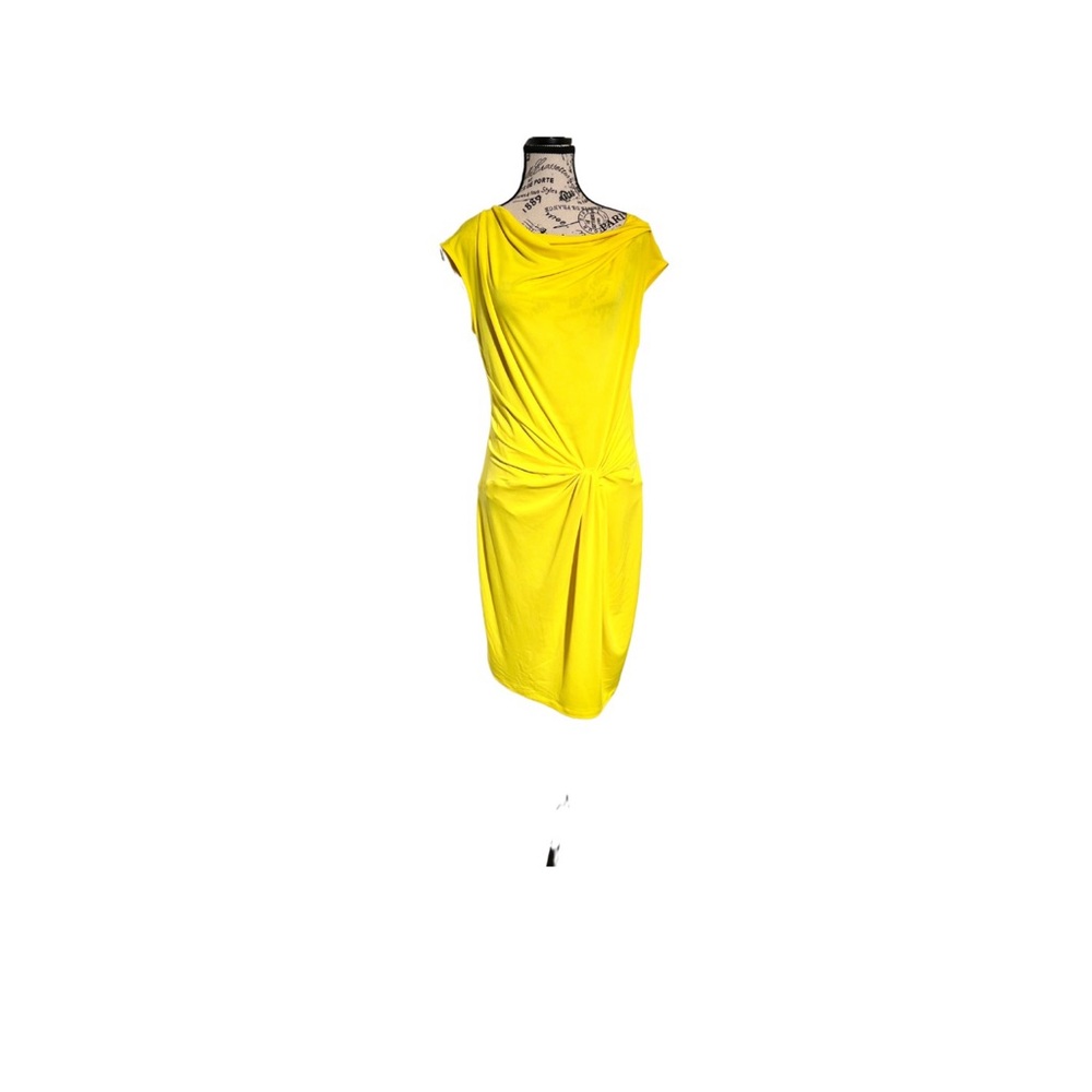 Michael Kors Yellow Draped Dress